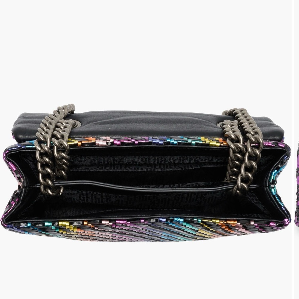 Authentic Kurt Geiger😍Rainbow Striped Shoulder Bag - Picture 4 of 5